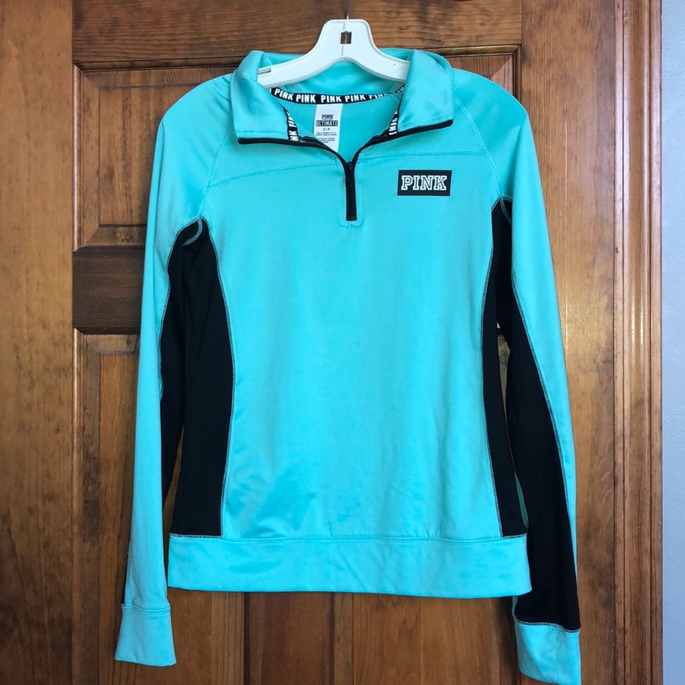 PINK sea foam quarter zip